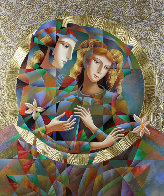 Two Flowers 52x62 Original Painting by Oleg Zhivetin - 0 Two Flowers 52x62 Original Painting by Oleg Zhivetin - 0