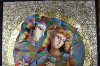 Two Flowers 52x62 Original Painting by Oleg Zhivetin - 2 Two Flowers 52x62 Original Painting by Oleg Zhivetin - 2