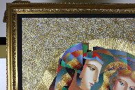 Two Flowers 52x62 Super Huge Original Painting by Oleg Zhivetin - 3 Two Flowers 52x62 Super Huge Original Painting by Oleg Zhivetin - 3