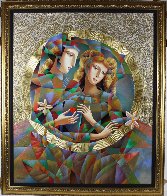 Two Flowers 52x62 Huge Original Painting by Oleg Zhivetin - 1 Two Flowers 52x62 Huge Original Painting by Oleg Zhivetin - 1