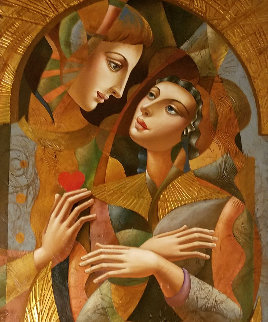 Angel Wings 2008 80x35 Huge Original Painting - Oleg Zhivetin Angel Wings 2008 80x35 Huge Original Painting - Oleg Zhivetin