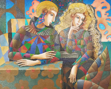 Perfect Solitude 2010 45x44 Huge Original Painting - Oleg Zhivetin