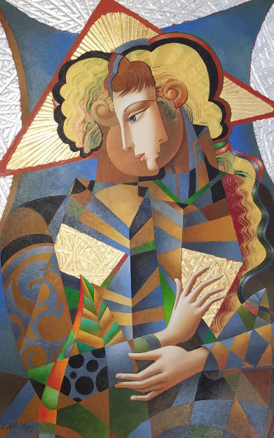 Silver Embrace 2010 45x30 Original Painting - Oleg Zhivetin