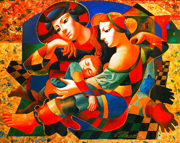Resting Family Limited Edition Print - Oleg Zhivetin Resting Family Limited Edition Print - Oleg Zhivetin