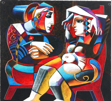 First Date 1997 Embellished Limited Edition Print - Oleg Zhivetin