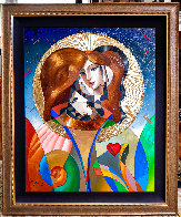 Heart on Her Sleeve 41x50 - Huge Original Painting by Oleg Zhivetin - 1 Heart on Her Sleeve 41x50 - Huge Original Painting by Oleg Zhivetin - 1