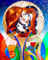Heart on Her Sleeve 41x50 - Huge Original Painting by Oleg Zhivetin - 0