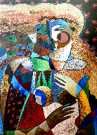 Warm Welcome 1993 36x24 Original Painting by Oleg Zhivetin - 0 Warm Welcome 1993 36x24 Original Painting by Oleg Zhivetin - 0