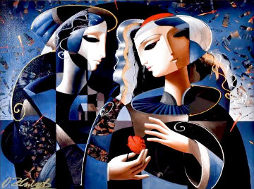 Friendship 1998 Embellished - Huge Limited Edition Print - Oleg Zhivetin Friendship 1998 Embellished - Huge Limited Edition Print - Oleg Zhivetin