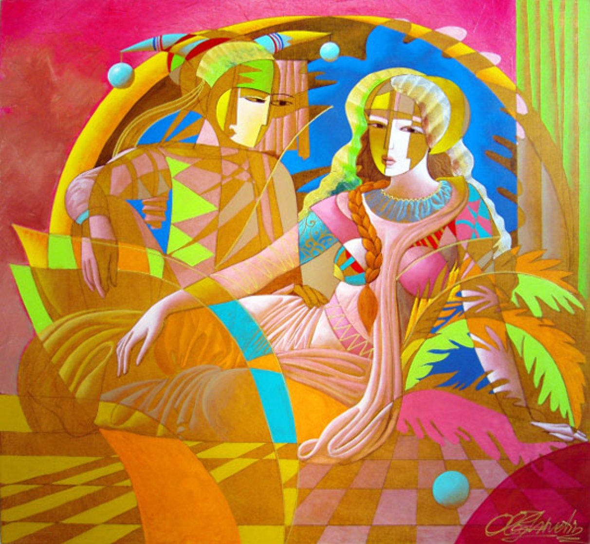 Tranquil Love 52x48 Super Huge Original Painting by Oleg Zhivetin Tranquil Love 52x48 Super Huge Original Painting by Oleg Zhivetin