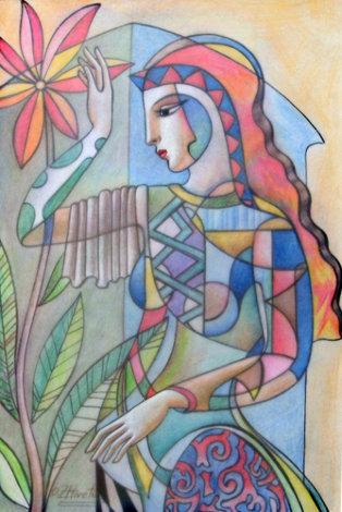Pleasant Daydreams Watercolor 2007 15x11 Watercolor - Oleg Zhivetin