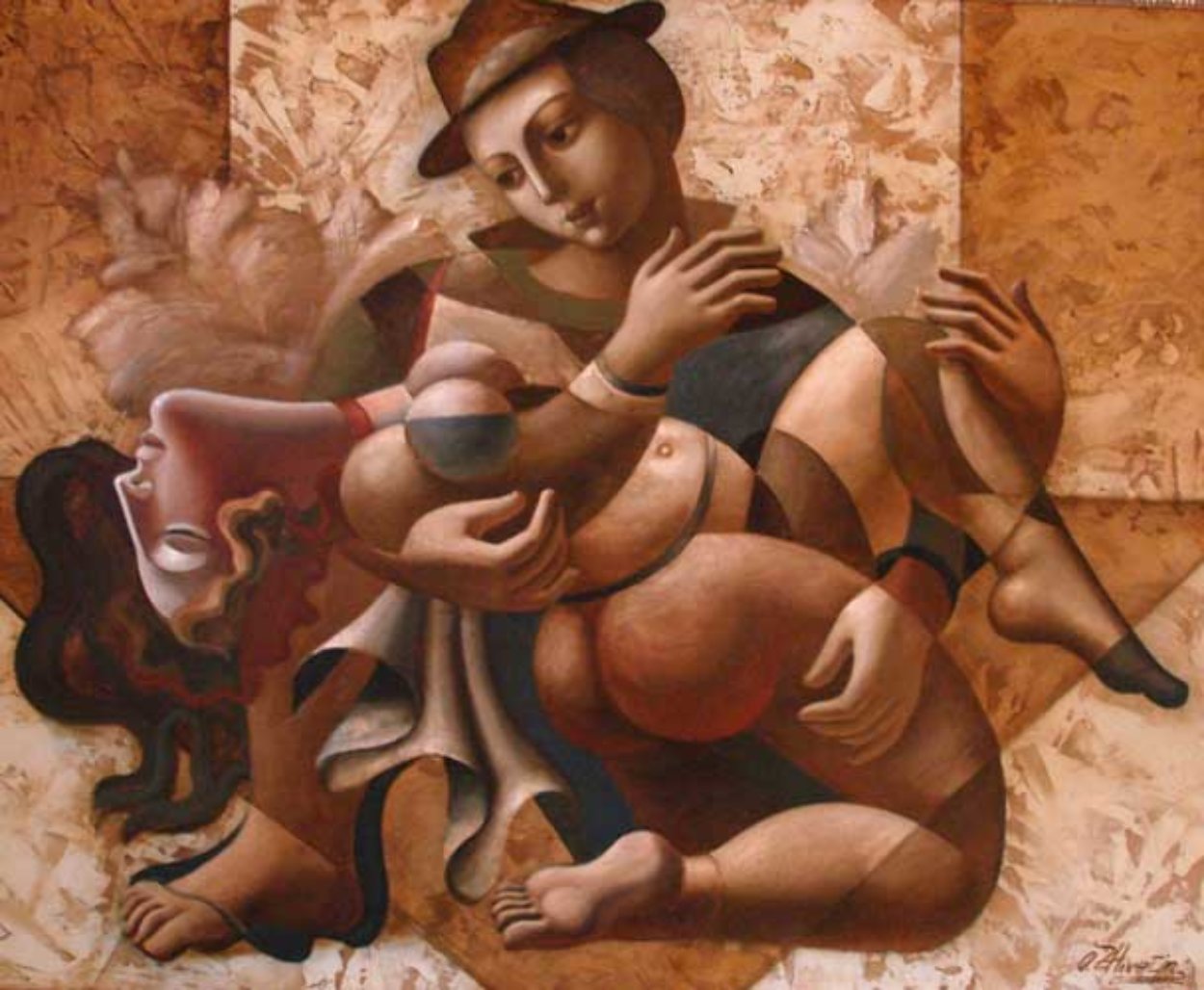 Embrace Thee 2003 59x71 Super Huge Original Painting by Oleg Zhivetin Embrace Thee 2003 59x71 Super Huge Original Painting by Oleg Zhivetin