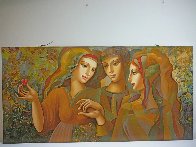 Girl's Party 30x60 Huge  Original Painting by Oleg Zhivetin - 1