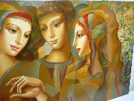 Girl's Party 30x60 Original Painting by Oleg Zhivetin - 3 Girl's Party 30x60 Original Painting by Oleg Zhivetin - 3