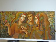 Girl's Party 30x60 Original Painting by Oleg Zhivetin - 6 Girl's Party 30x60 Original Painting by Oleg Zhivetin - 6