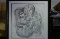 Sailor's Dream Drawing 1999 46x44 Huge Drawing by Oleg Zhivetin - 1 Sailor's Dream Drawing 1999 46x44 Huge Drawing by Oleg Zhivetin - 1