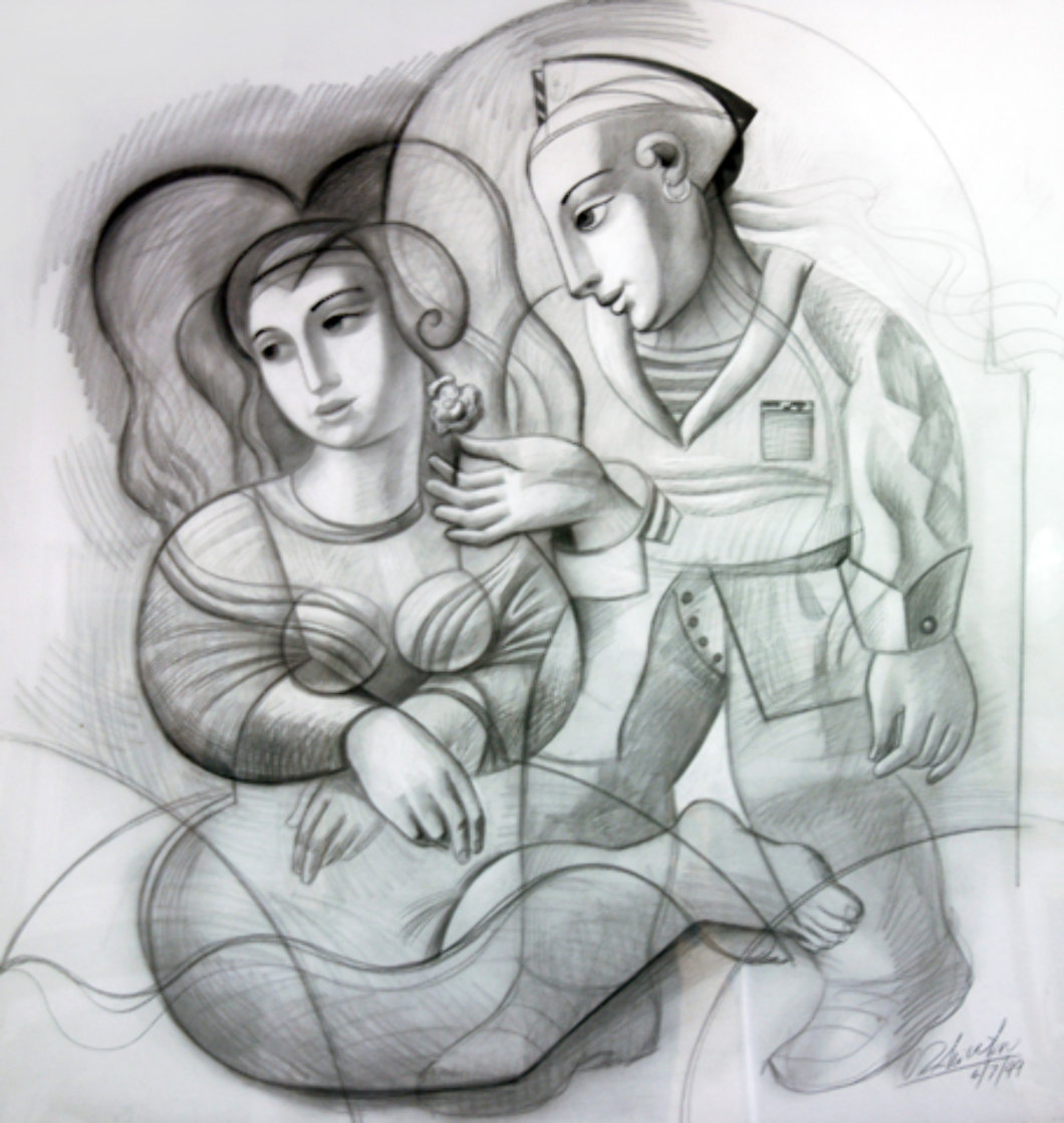 Sailor's Dream Drawing 1999 46x44 Huge Drawing by Oleg Zhivetin Sailor's Dream Drawing 1999 46x44 Huge Drawing by Oleg Zhivetin