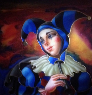 Blue Clown Dreamer Limited Edition Print - Oleg Zhivetin Blue Clown Dreamer Limited Edition Print - Oleg Zhivetin