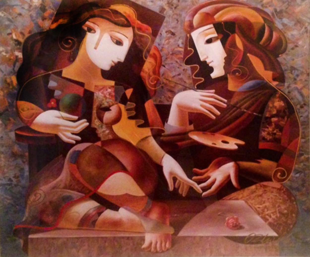 Artist's Palette 1998 Limited Edition Print by Oleg Zhivetin Artist's Palette 1998 Limited Edition Print by Oleg Zhivetin