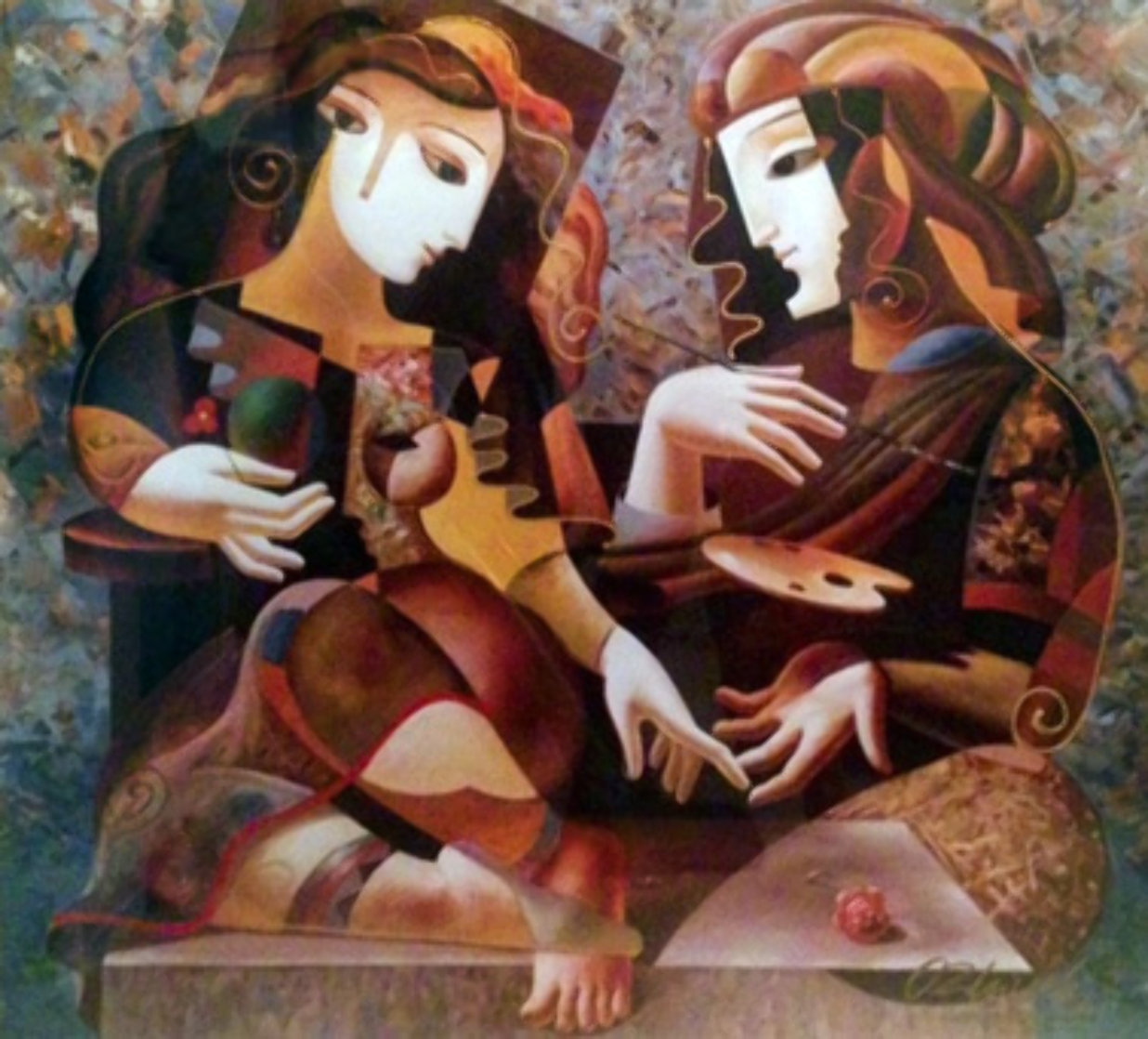 Artist's Palette 1998 Limited Edition Print by Oleg Zhivetin Artist's Palette 1998 Limited Edition Print by Oleg Zhivetin