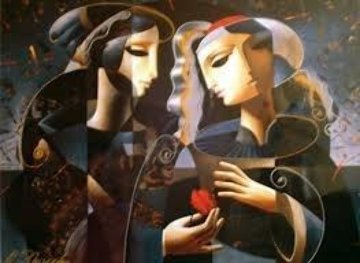 Friendship 1998 Embellished 30x38 Super Huge Limited Edition Print - Oleg Zhivetin Friendship 1998 Embellished 30x38 Super Huge Limited Edition Print - Oleg Zhivetin