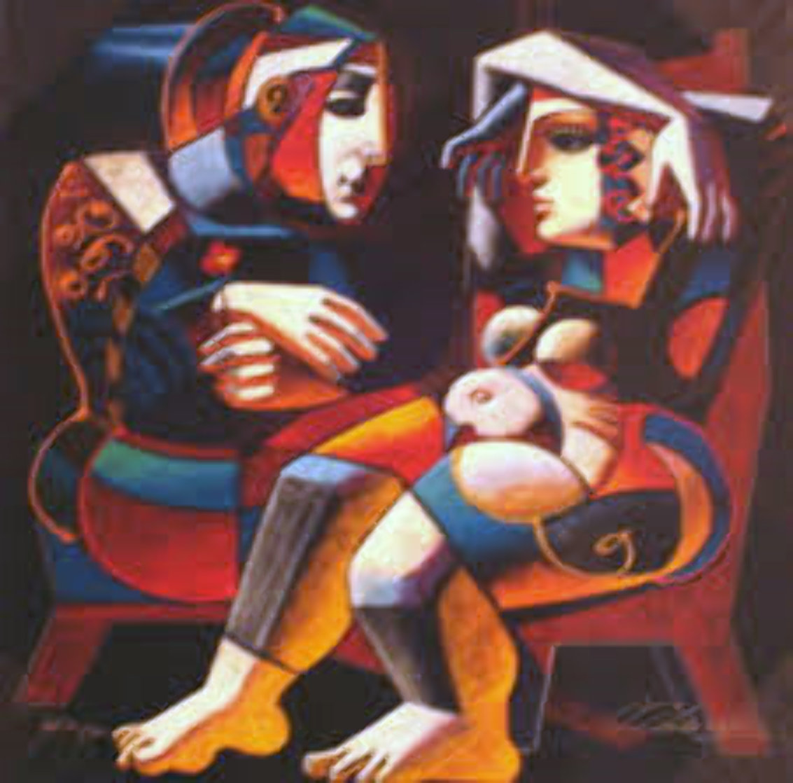 Artists Palette, Messenger, First Date, Set of 3 Limited Edition Print by Oleg Zhivetin Artists Palette, Messenger, First Date, Set of 3 Limited Edition Print by Oleg Zhivetin