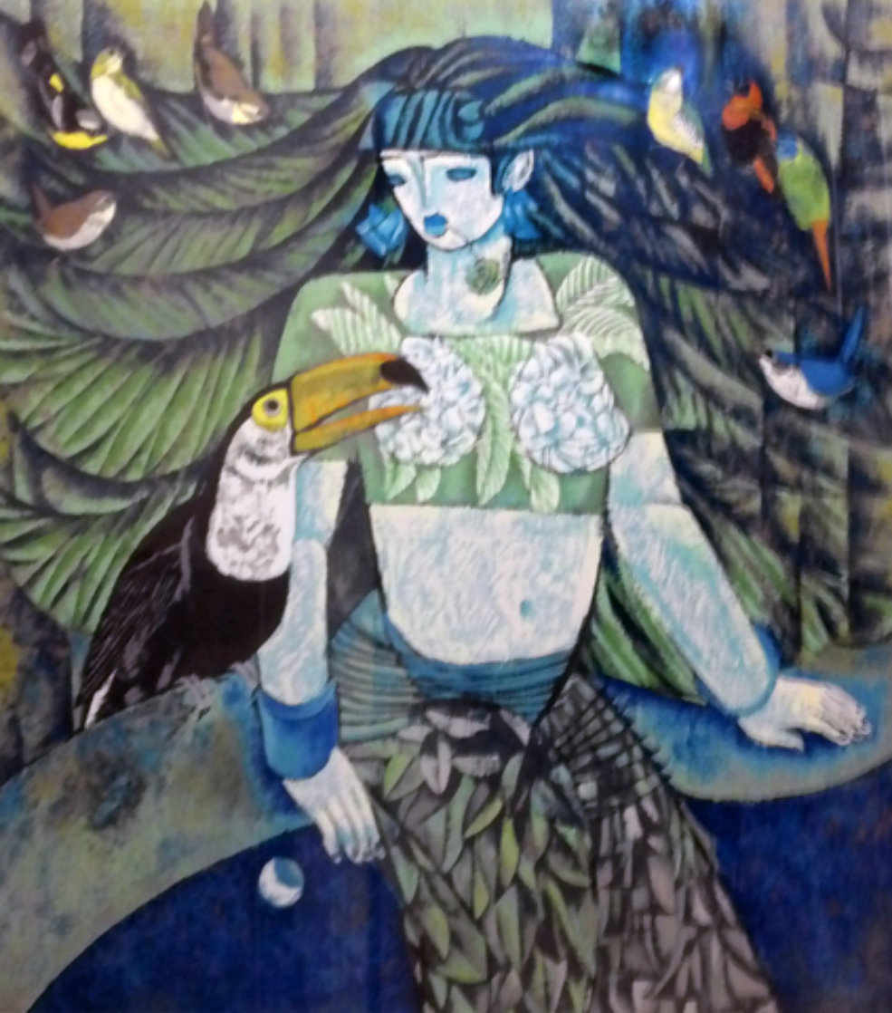 Untitled Serigraph Limited Edition Print by Ling Zhou Untitled Serigraph Limited Edition Print by Ling Zhou