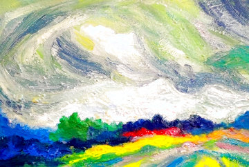 Autumn Landscape 2020 20x16 Original Painting - Memli Zhuri Autumn Landscape 2020 20x16 Original Painting - Memli Zhuri