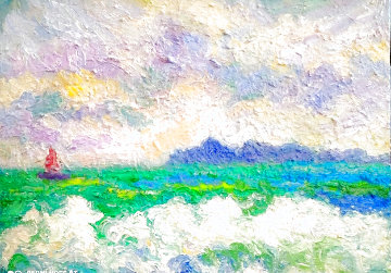 Summer Sea 2020 20x16 Original Painting - Memli Zhuri Summer Sea 2020 20x16 Original Painting - Memli Zhuri