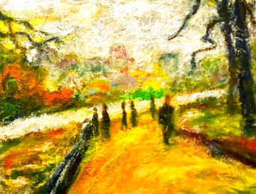 St James Park, Winter Scene 2019 20x16 Original Painting - Memli Zhuri St James Park, Winter Scene 2019 20x16 Original Painting - Memli Zhuri