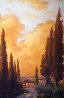 “Tuscany Twilight“ 2007 48x68 Hoge Original Painting by Caroline Zimmermann - 0