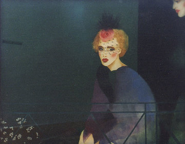 Melancholic Lady Watercolor 1983 32x41 Watercolor - Joanna Zjawinska Melancholic Lady Watercolor 1983 32x41 Watercolor - Joanna Zjawinska