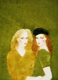 Good Times Watercolor 1983 40x32 Watercolor - Joanna Zjawinska Good Times Watercolor 1983 40x32 Watercolor - Joanna Zjawinska
