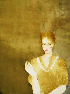 White Stone I Watercolor 1984 40x32 Super Huge Watercolor - Joanna Zjawinska White Stone I Watercolor 1984 40x32 Super Huge Watercolor - Joanna Zjawinska