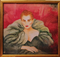 Untitled (Portrait of a Woman) Watercolor 1992 31x34 Huge Watercolor by Joanna Zjawinska - 1 Untitled (Portrait of a Woman) Watercolor 1992 31x34 Huge Watercolor by Joanna Zjawinska - 1