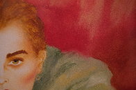 Untitled (Portrait of a Woman) Watercolor 1992 31x34 Huge Watercolor by Joanna Zjawinska - 4 Untitled (Portrait of a Woman) Watercolor 1992 31x34 Huge Watercolor by Joanna Zjawinska - 4