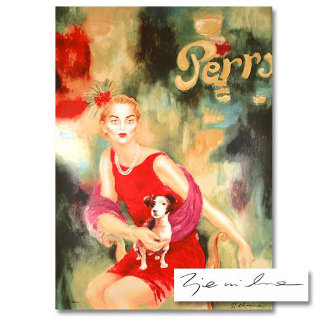 Mimi and Dog Alex 1994 Limited Edition Print - Joanna Zjawinska Mimi and Dog Alex 1994 Limited Edition Print - Joanna Zjawinska