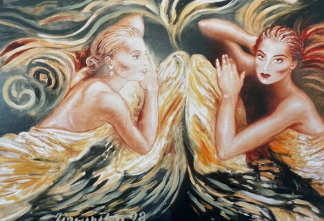 Touch of an Angel 1998 31x42 - Huge Limited Edition Print - Joanna Zjawinska