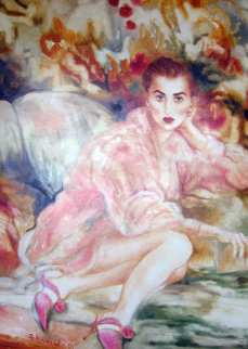 Untitled Woman 1995 57x46 Super Huge Original Painting - Joanna Zjawinska Untitled Woman 1995 57x46 Super Huge Original Painting - Joanna Zjawinska