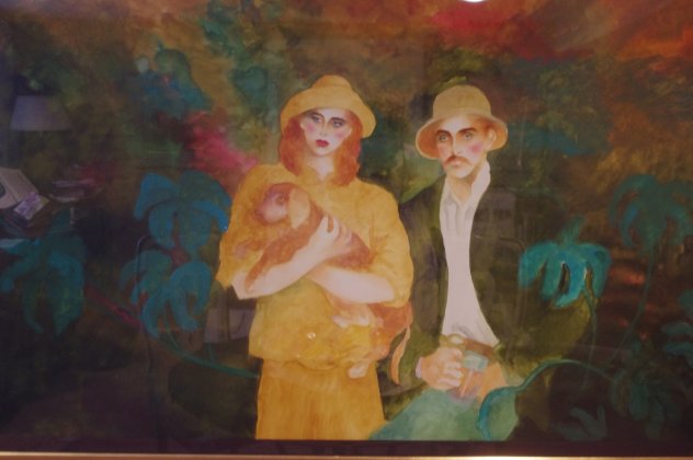 Out of Africa Watercolor 1986 40x60 Watercolor by Joanna Zjawinska