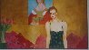 Who is That Girl? 1984 50x85 Huge Original Painting by Joanna Zjawinska - 1