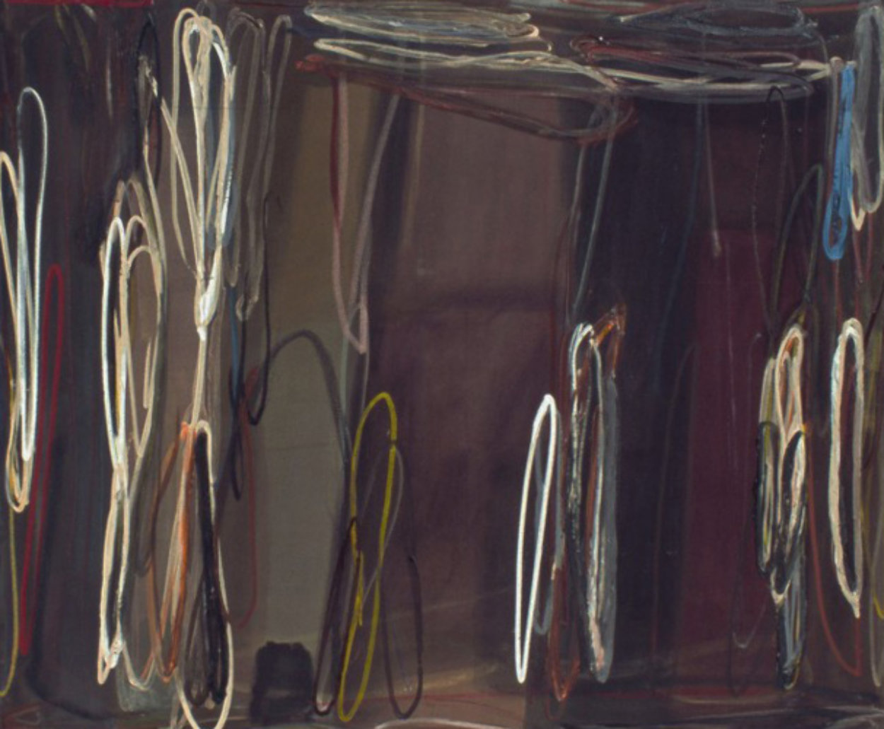 After She Wolfe 1992 55x68 Super Huge Original Painting by Larry Zox After She Wolfe 1992 55x68 Super Huge Original Painting by Larry Zox
