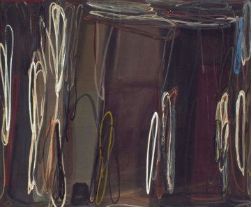 After She Wolf 1992 55x68 Super Huge Original Painting - Larry Zox After She Wolf 1992 55x68 Super Huge Original Painting - Larry Zox