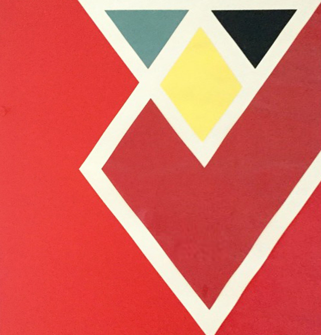 Diamond Drill..... Scarlet AP 1971 Limited Edition Print by Larry Zox Diamond Drill..... Scarlet AP 1971 Limited Edition Print by Larry Zox