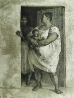 Mujeres con Nino en La Puerta 1977 Limited Edition Print - Francisco Zuniga Mujeres con Nino en La Puerta 1977 Limited Edition Print - Francisco Zuniga