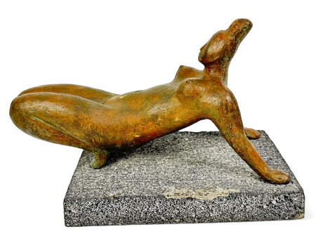 Acrobat Bronze Sculpture 1962 14 in Sculpture - Francisco Zuniga