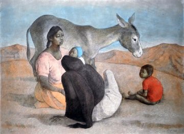 Familia Indigena III 1983 Limited Edition Print - Francisco Zuniga Familia Indigena III 1983 Limited Edition Print - Francisco Zuniga
