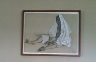 Untitled (Seated Woman with Shawl) 1980 Original Painting by Francisco Zuniga - 1