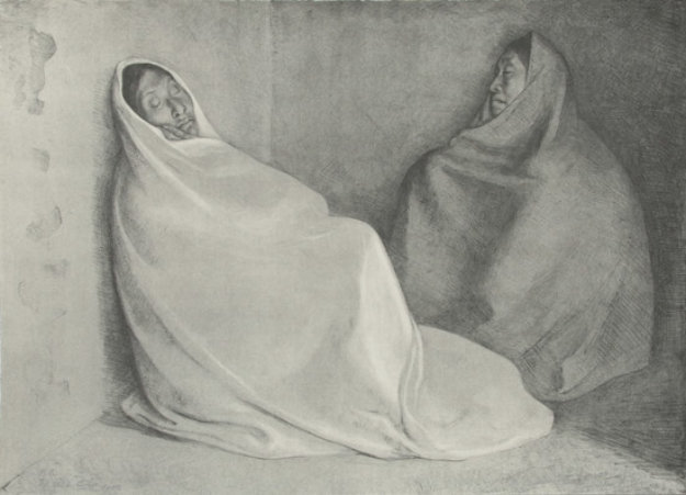 Dos Mujeres Sentadas Limited Edition Print by Francisco Zuniga Dos Mujeres Sentadas Limited Edition Print by Francisco Zuniga