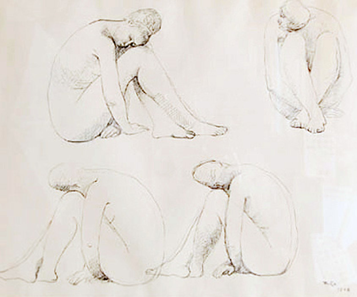 Study For Marbles Drawing 1962 Drawing by Francisco Zuniga
